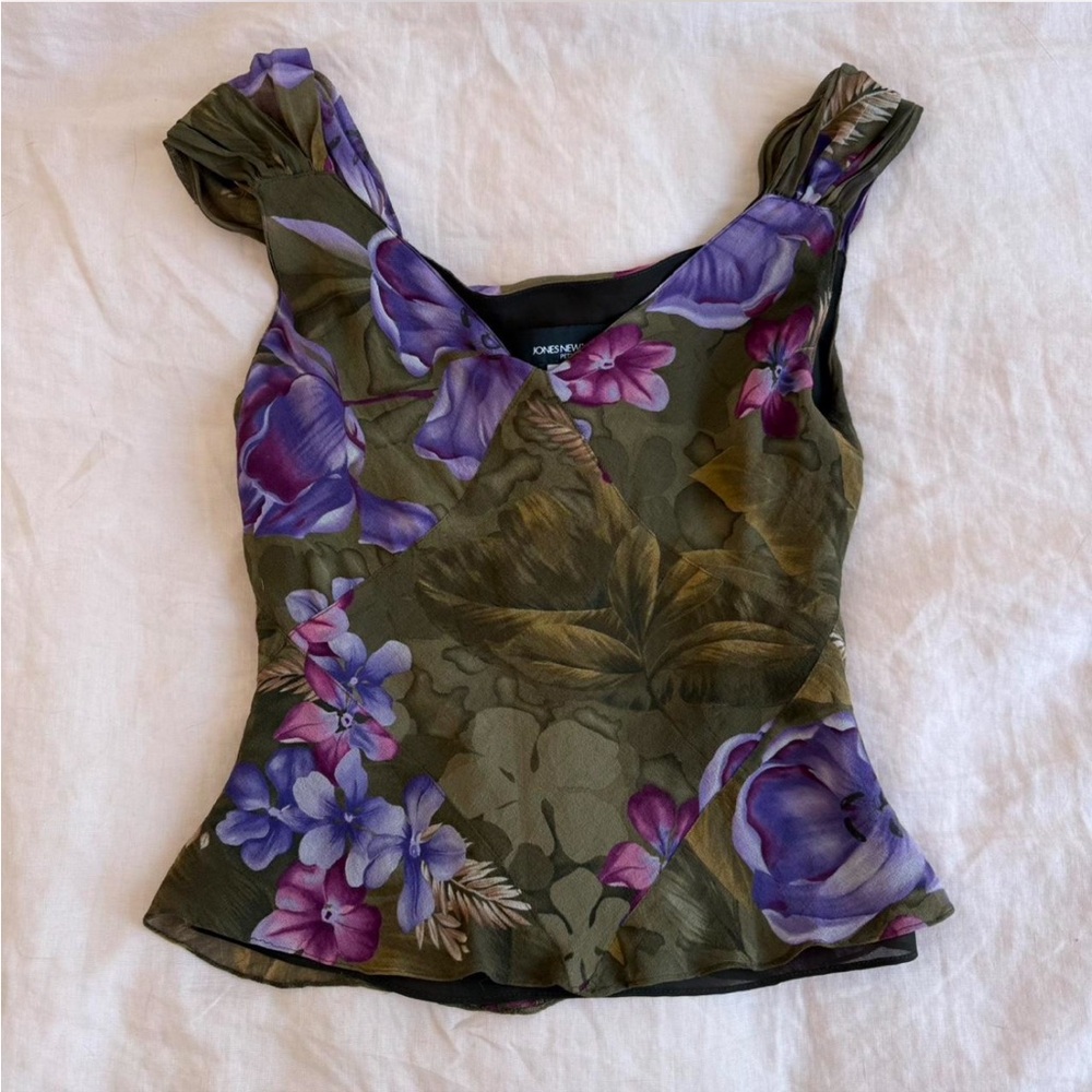 Jones New York 100% silk top